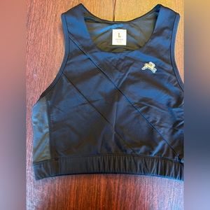 Tracksmith womens bell lap race top size large black